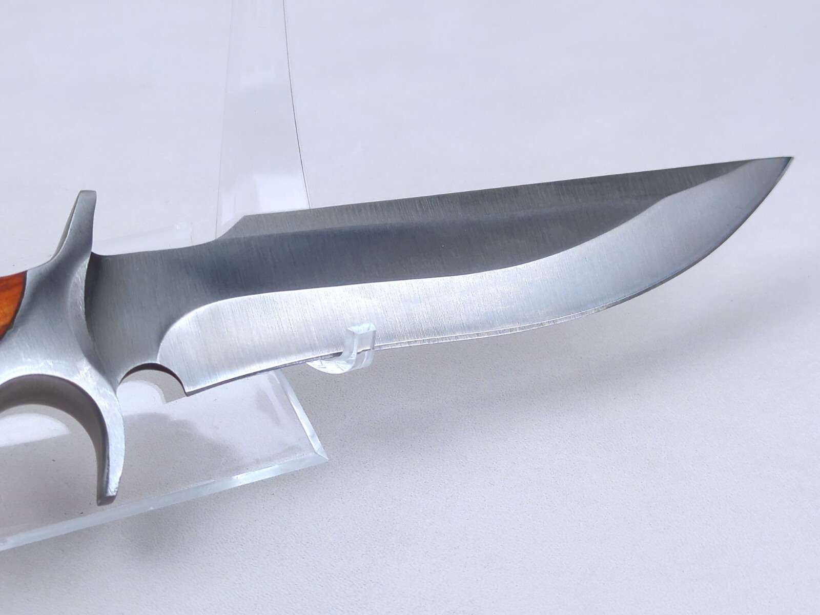M390 62 HRC, 6-inch STAINLESS STEEL Blade Hunting Knife w/ LEATHER Sheath, NEW