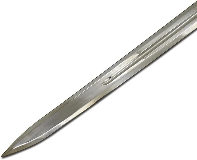 40″ Medieval Warrior Brass Pommel Long Sharp Edge Sword with Leather Scabbard