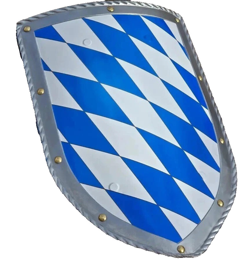 Medieval Templar Knight Bavaria Battle Cosplay Reproduction armour shield
