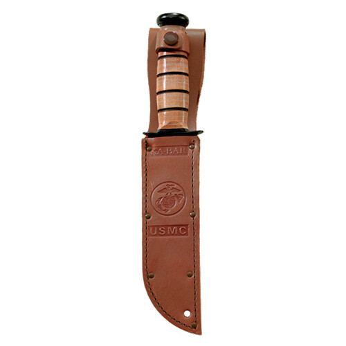 KA-BAR Leather Handled Original U.S.A Fighting/Utility Knife Fast Fast Shipping