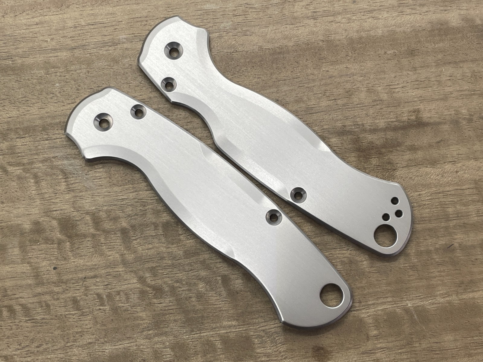 Spyderco PM2 Scales – Brass Titanium Aluminum Paramilitary 2 Knife Handles