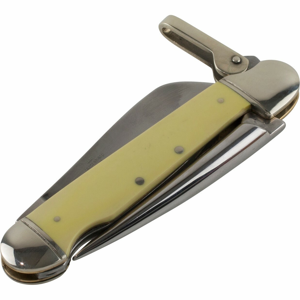 Rough Rider Yellow Smooth Handles Marlin Spike Pocket Knife RR897