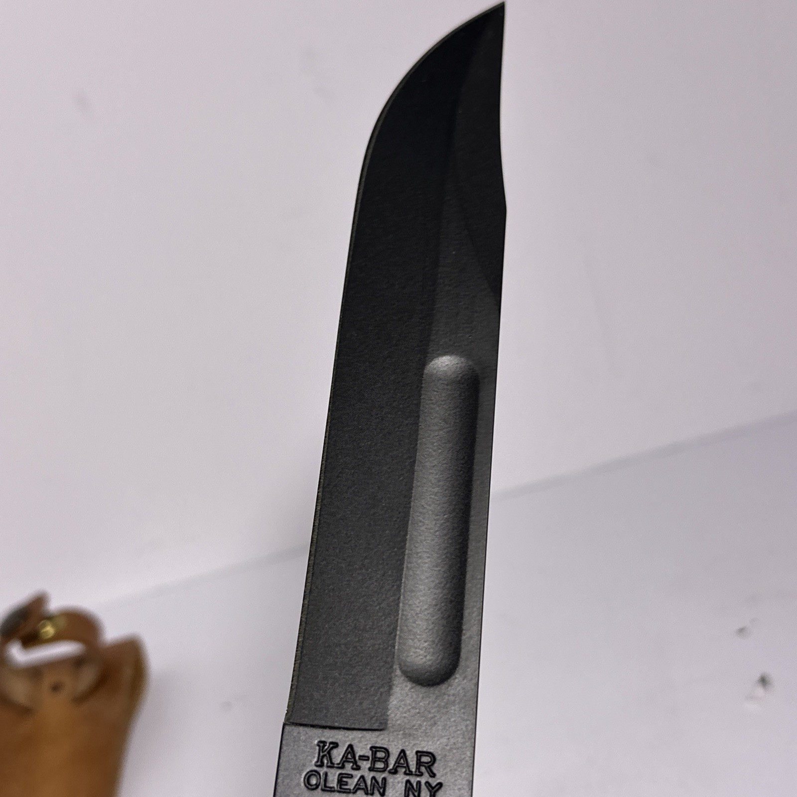 Ka-Bar USMC Fighting Utility Knife 1217 Olean NY 7” Blade Leather Sheath EXC
