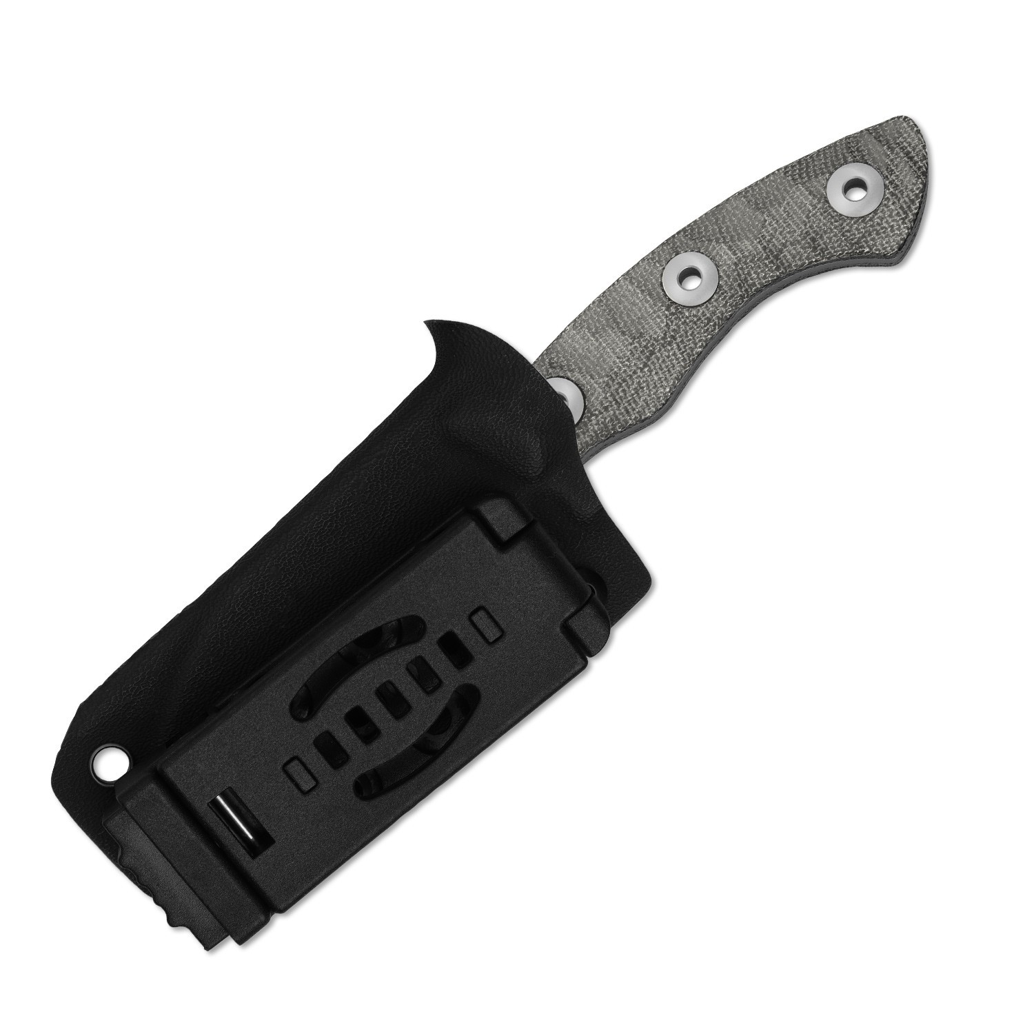 Kizer Rook Fixed Knife 3-layer Composite Steel Blade Micarta Handle With Sheath