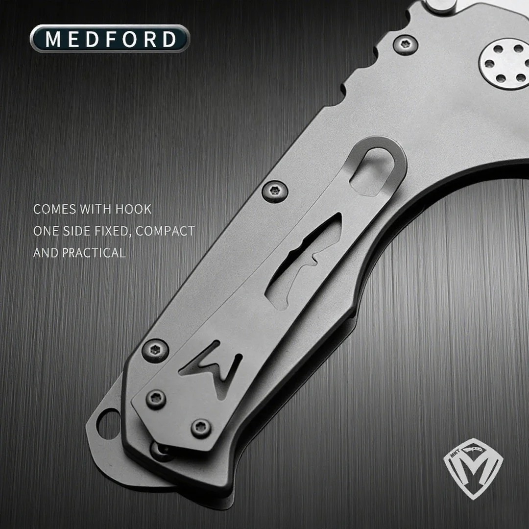 Heavy Duty Silver Folding Blade Tactical Knife D2 Blade Pocket EDC Knife 60HRC