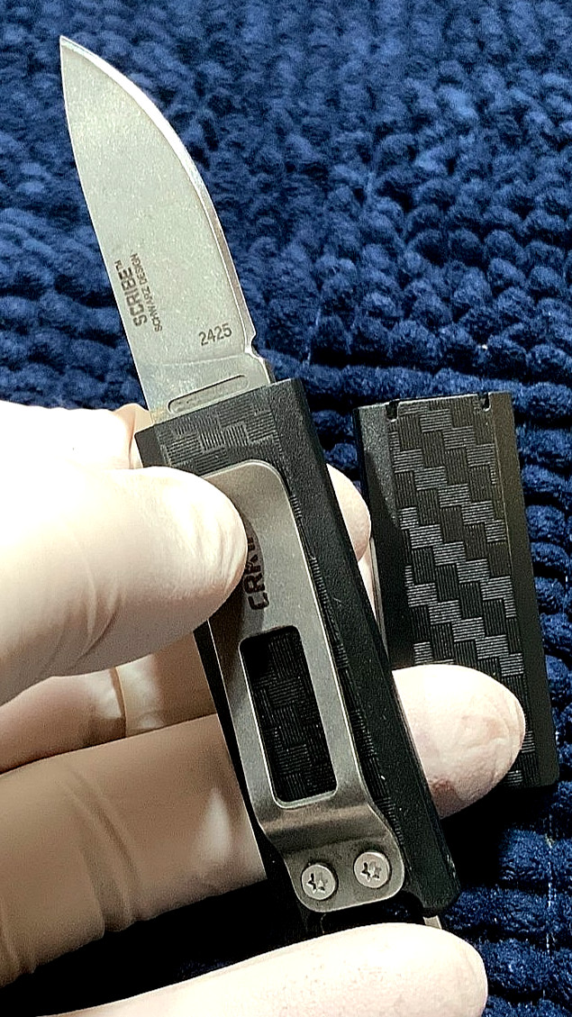CRKT Scribe (2425) Executive Carry Ultra Compact Snap Cover Fixed D2 Steel Blade