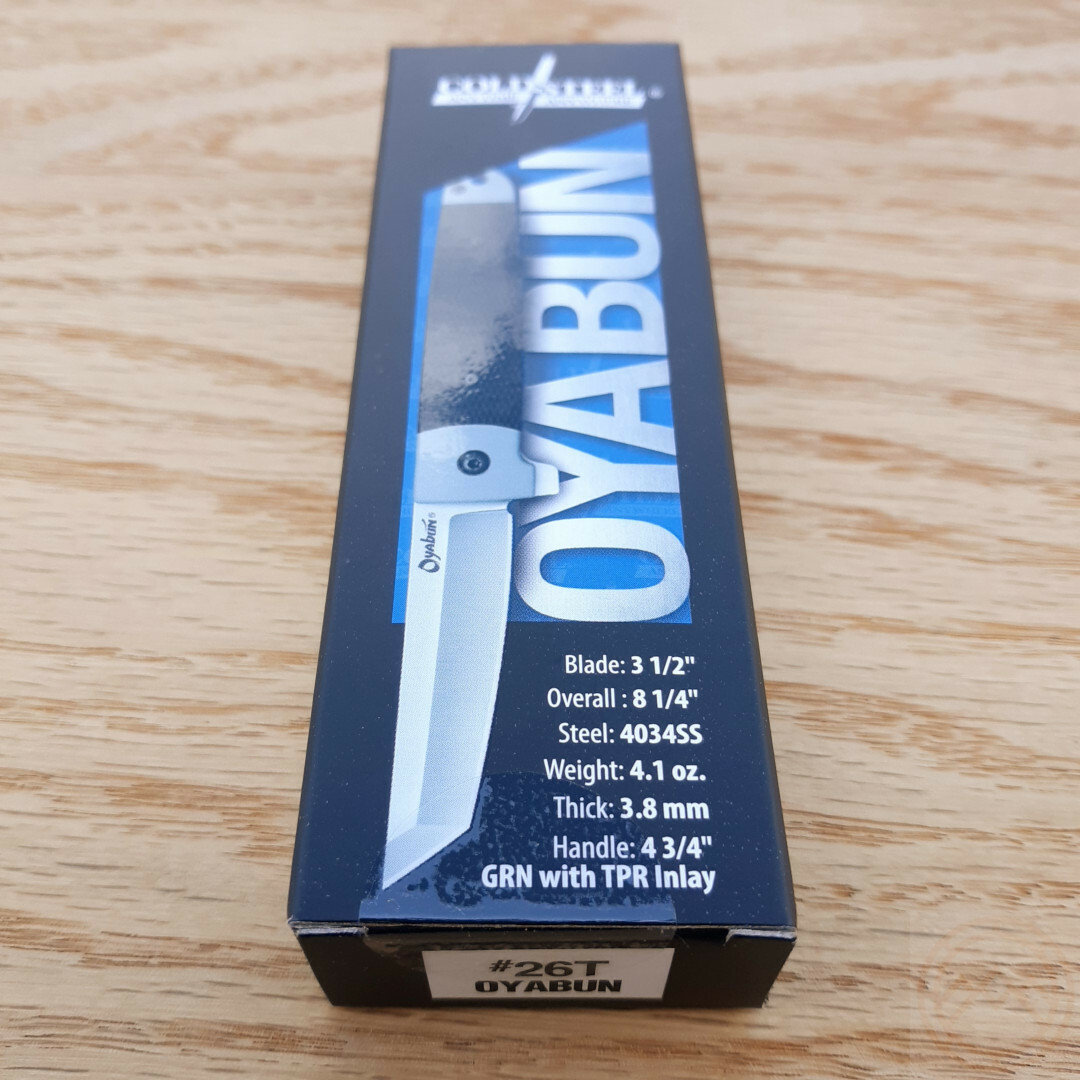 Cold Steel Oyabun Folding Knife 3.5″ 4034 Steel Tanto Blade Black Kry-Ex Handle