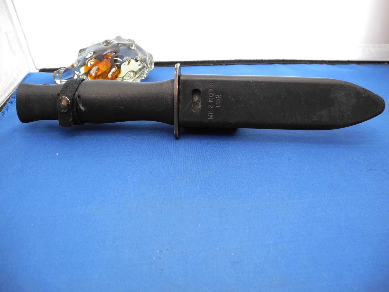 UNITED STATES NAVY MK 3 MOD 0 DIVERS KNIFE, DIVING KNIFE WITH SHEATH 2V376