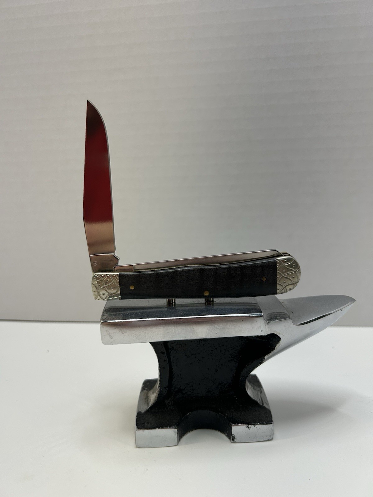 Case X X Trapper Pocket Knife, Custom Engraving, Black Ebony Wood Handle