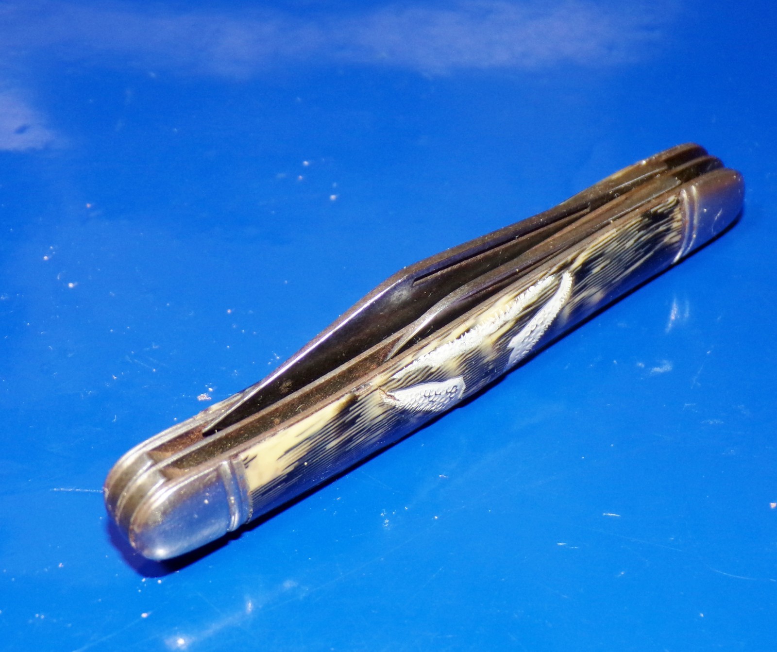 Vintage Imperial U.S.A. Pocketknife w/Embossed Longhorn on Front Scale