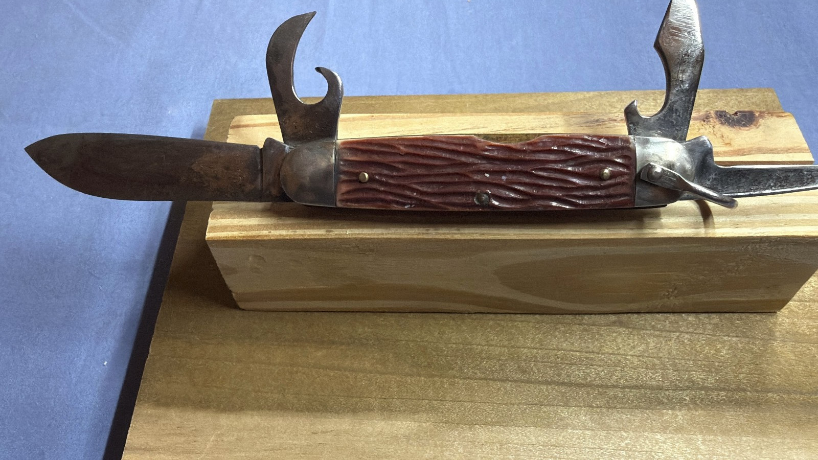 Vintage Imperial Official Boy Scout 4-blade Pocket Camp Knife 1950s-60s