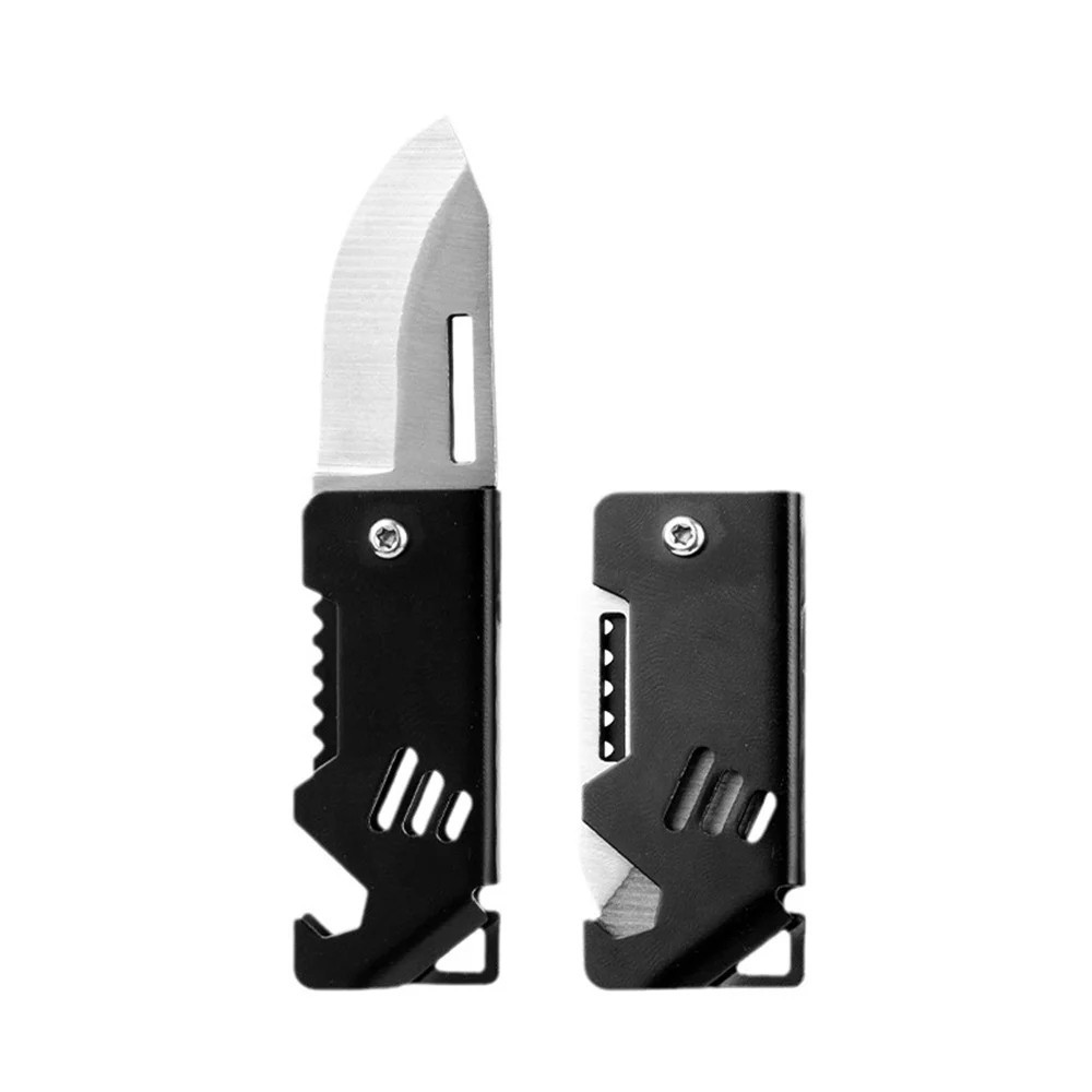 Mini EDC Foldable Pocket Knife Keychain Survival Tool Bottle Opener || US SELLER