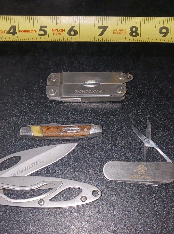 🔪🔥🔥🔥Lot of 4″Winchester» Branded Knives and Multi-Tools🔪🔥🔥🔥