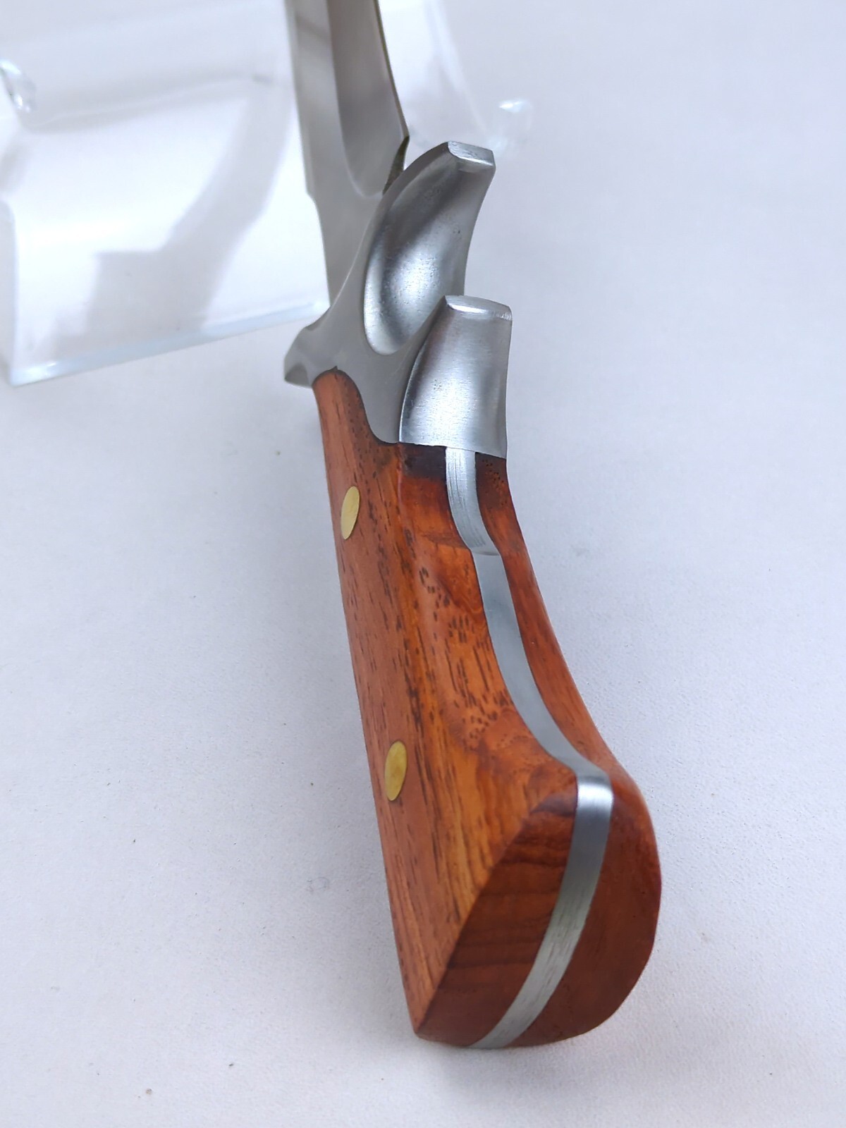 M390 62 HRC, 6-inch STAINLESS STEEL Blade Hunting Knife w/ LEATHER Sheath, NEW