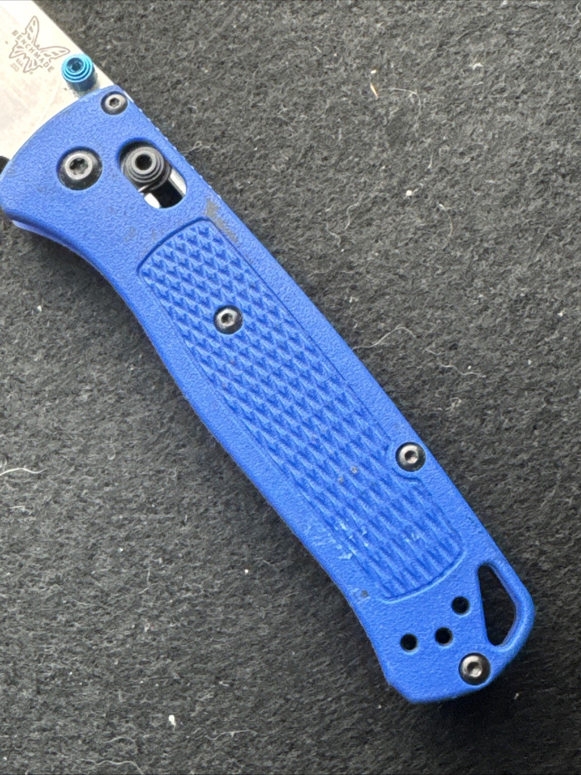 Benchmade Knives Bugout 535 Blue Grivory S30V Pocket Knife