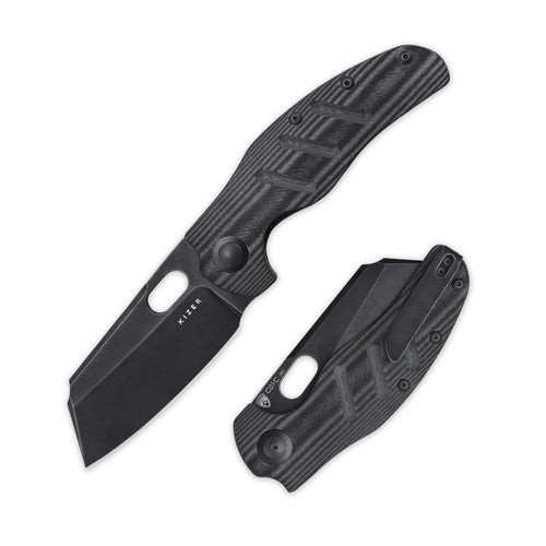 Kizer Sheepdog C01C XL EDC Folding Pocket Knife 154CM Blade Micarta Handle