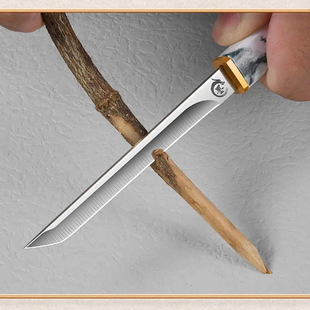 Tanto Knife Fixed Blade Pocket Hunting Survival Camp Tactical Stainless Steel
