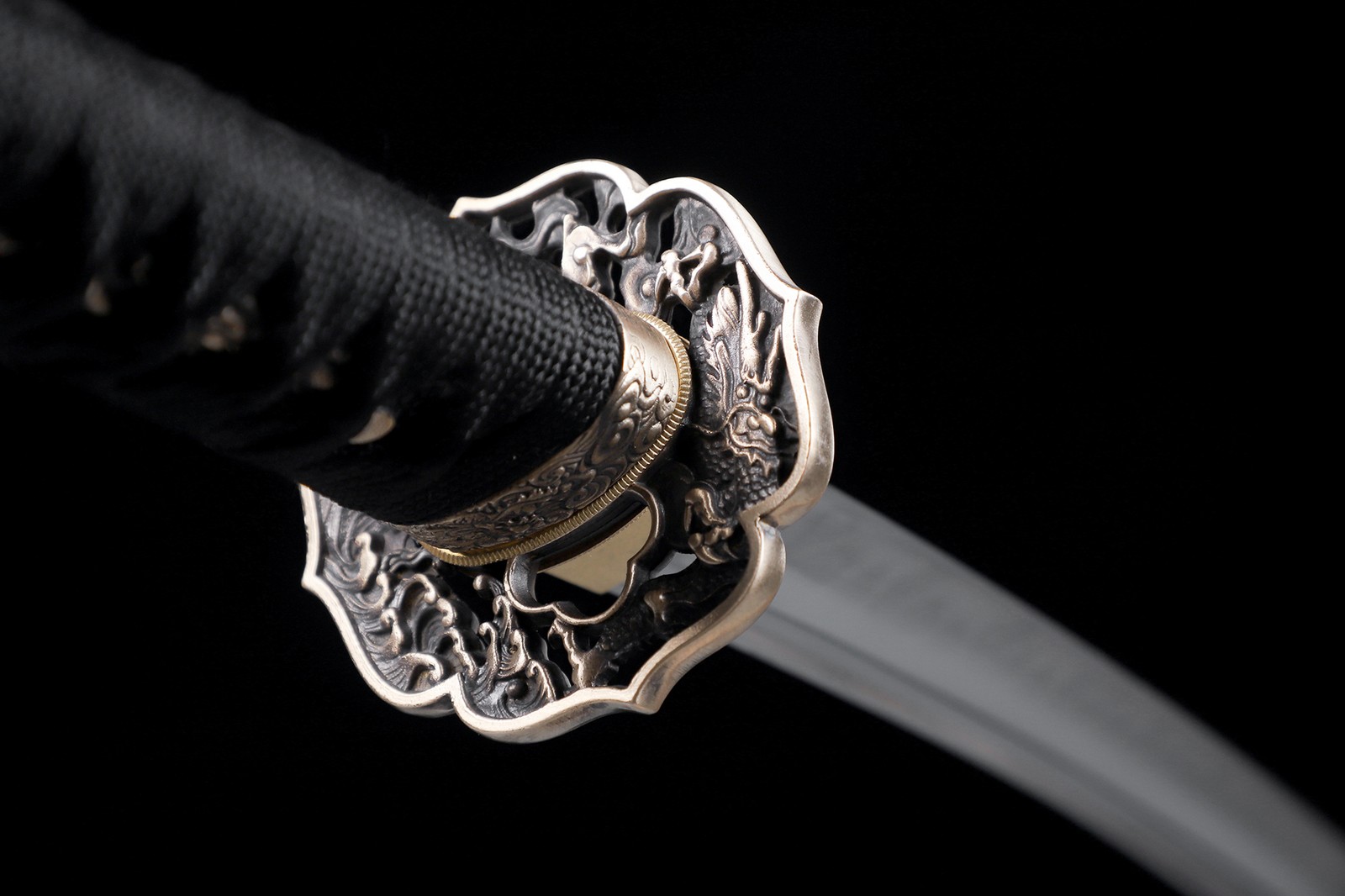 Katana Japanese Samurai Sharp Functional Sword Clay Tempered Folded T10 Steel