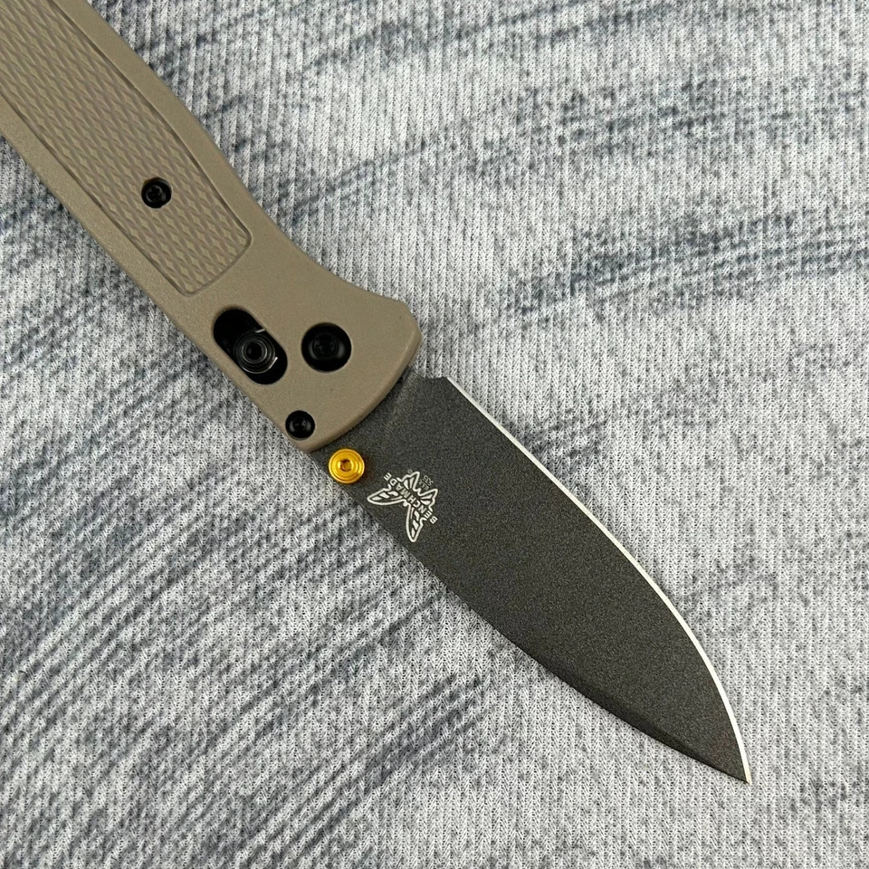 Benchmade CU535-SS Bugout Green Grivory Handle CPM-S30V Drop-Point Folding Knife