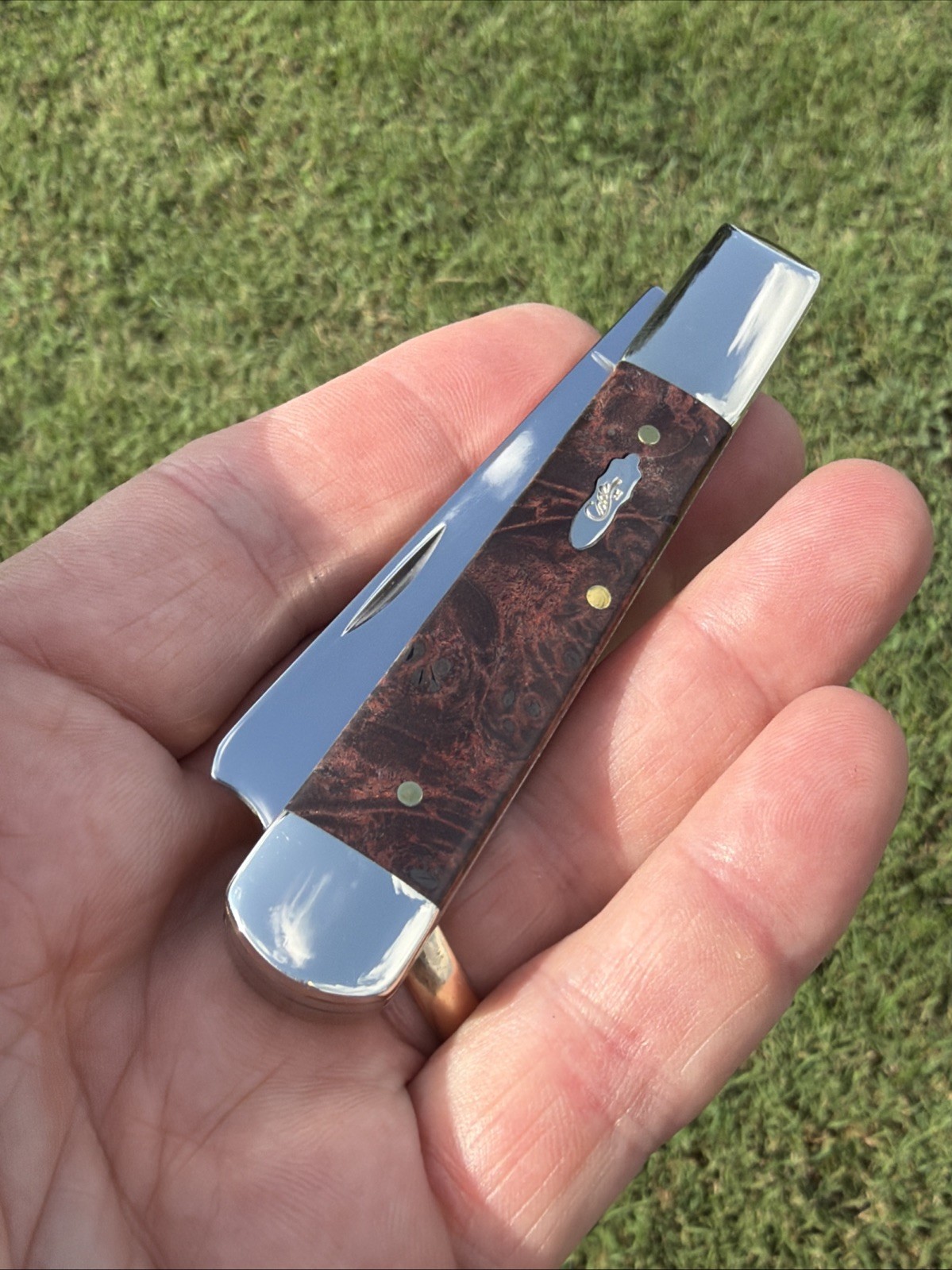 Case XX 2024 Brown Maple Burl 72005RAZ SS Razor Knife X