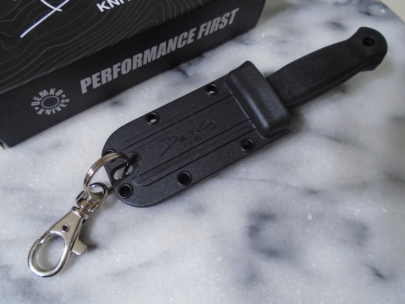 Demko Armiger 2 Mini Clip Point Fixed Blade Knife Covert DEM09648 4034SS Sticker