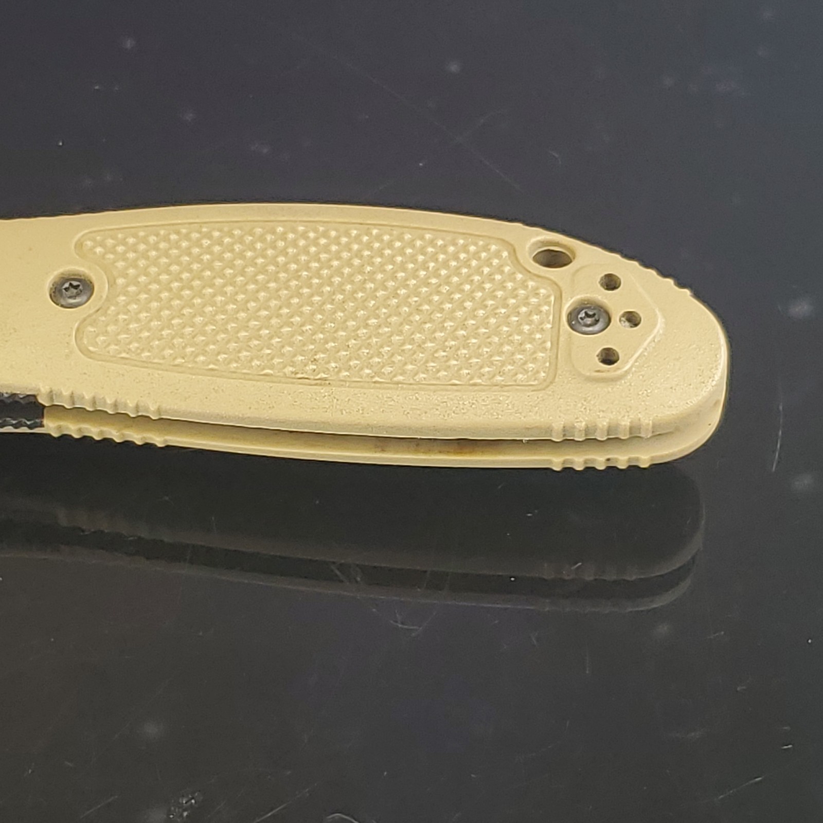 Benchmade 557 154CM Mini Griptilian Tanto Mel Pardue Folding Knife RARE Coyote