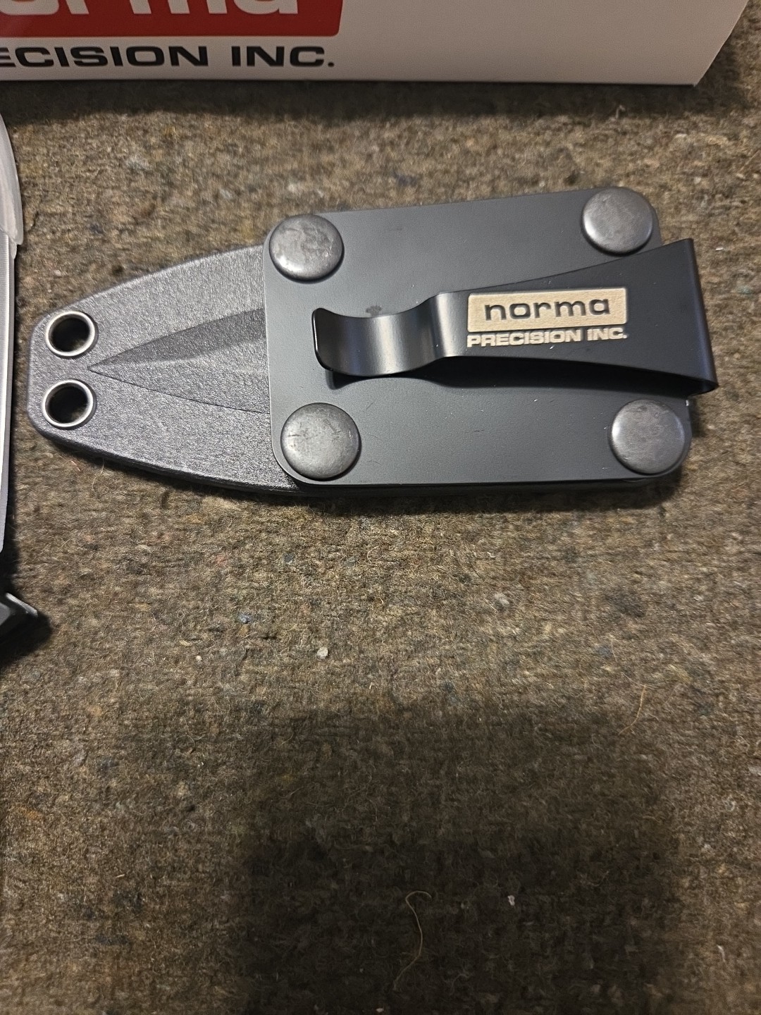 Norma Precision Branded ABKT Dbl Edge Boot Knife Ab014