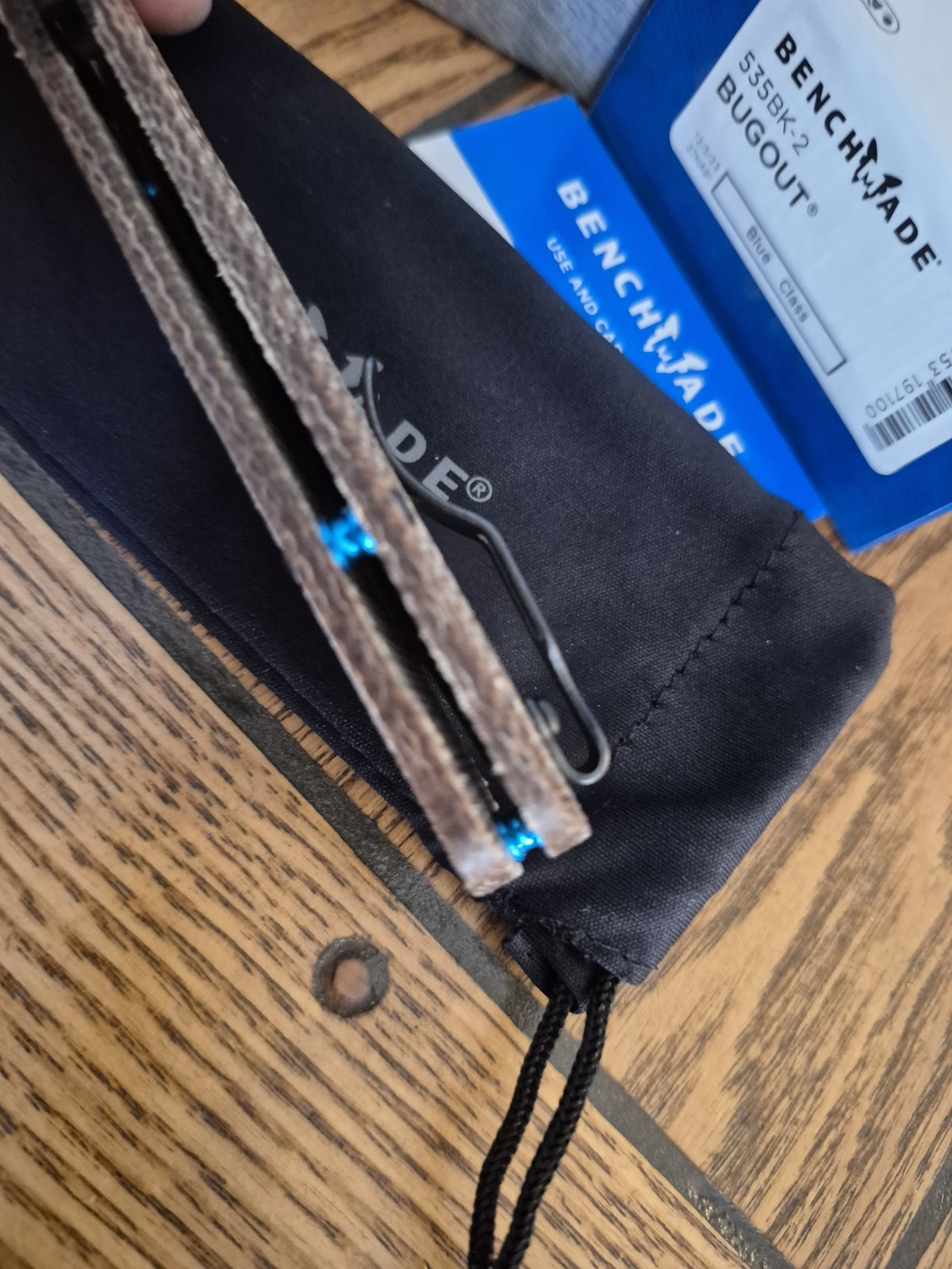 Benchmade Bugout 535 Custom Micarta Brown Scales S30V Blade