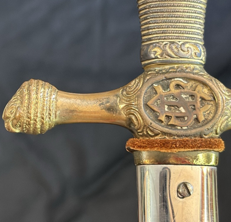 UNITED STATES MILITARY CADET SWORD WITH SCABBARD & SHEATH