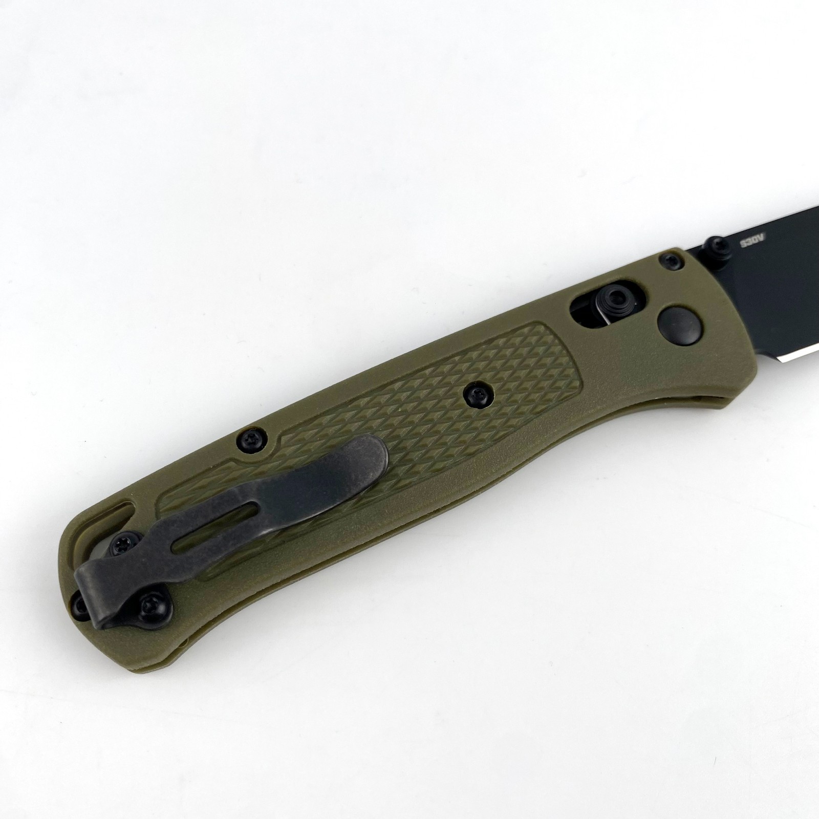 Benchmade 535 Bugout Knife Green CF-Elite Handle CPM-S30V Blade Folding Knife