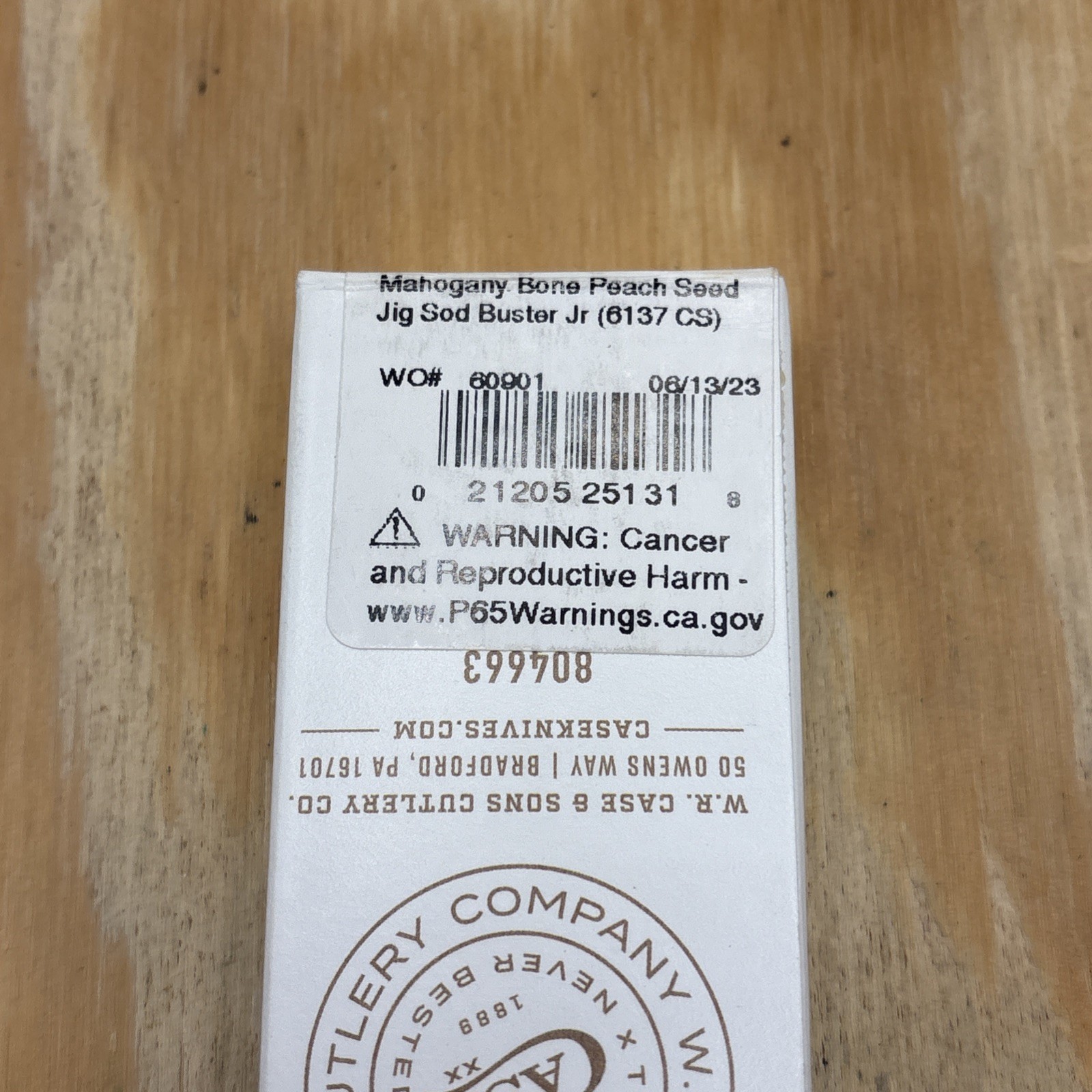 Case XX 2023 6137 Mahogany Bone Sod Buster Jr Knife New In Box