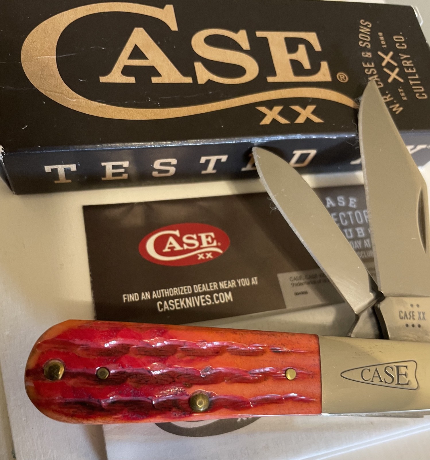 2025 Case XX CA42324 62009 1/2 SS Kinfolks Jigged Indian Paint Brush Bone Barlow