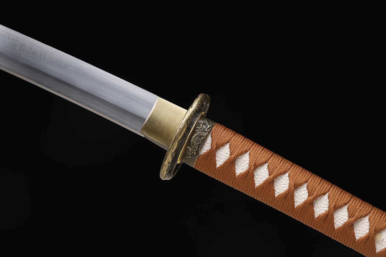 9260 Spring Steel Japanese Samurai Sword Katana Full Tang Sharp Musashi Tsuba