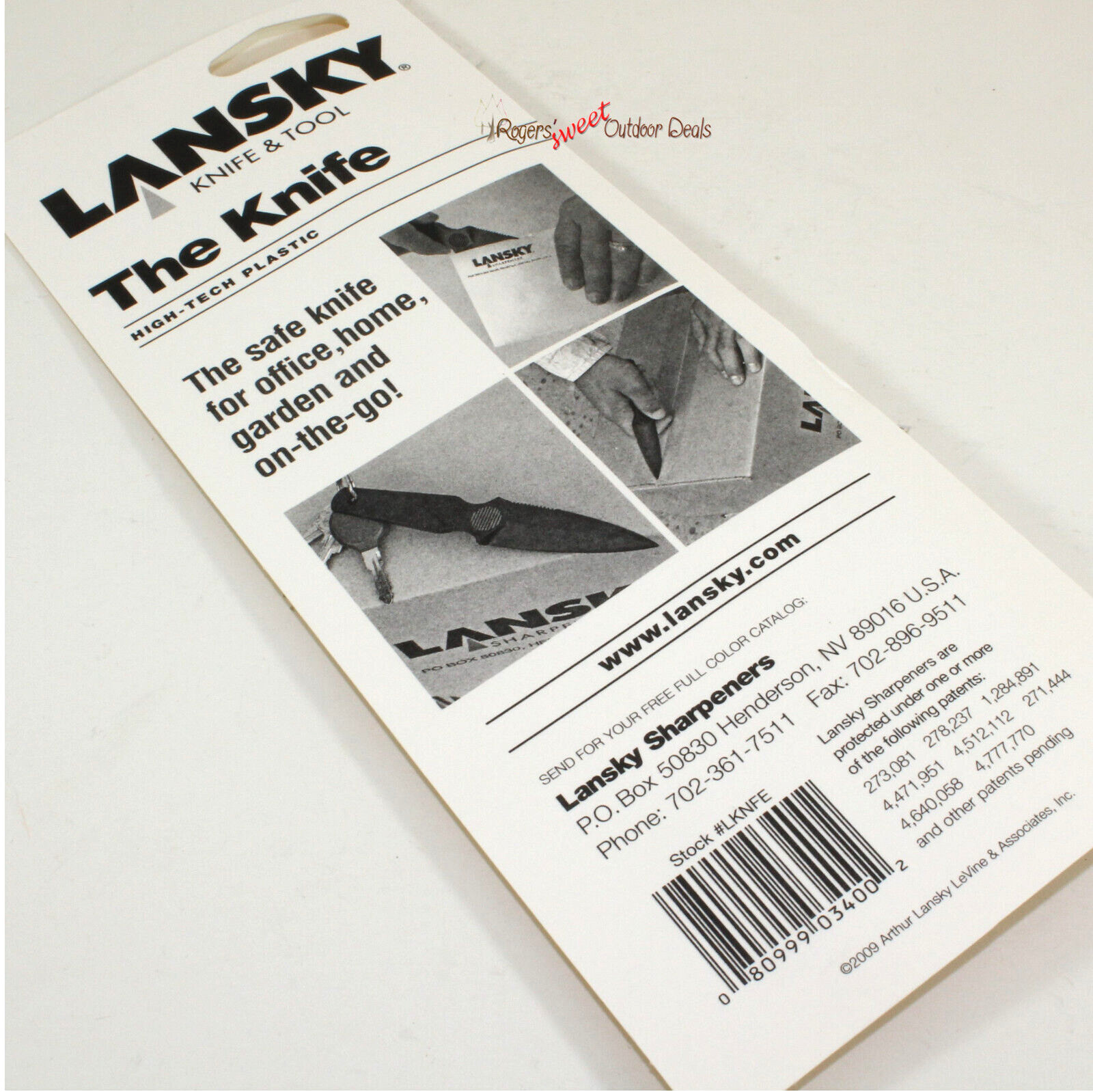 Lansky Double Edge Boot Undetectable Opener Combat Self-Defense Knife USA Letter