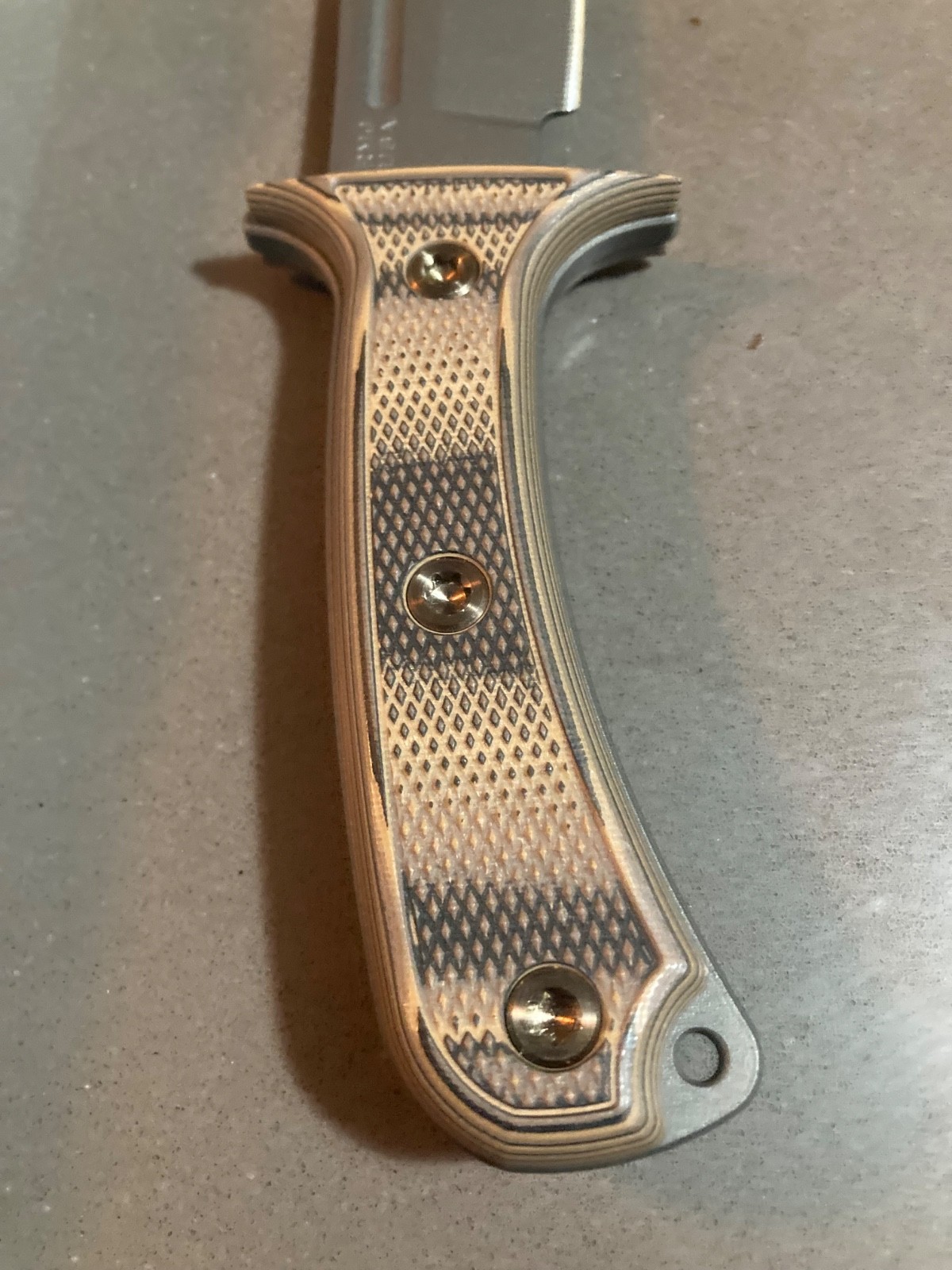 RMJ tactical jungle combat with camo g10 svales and nitro-v steel