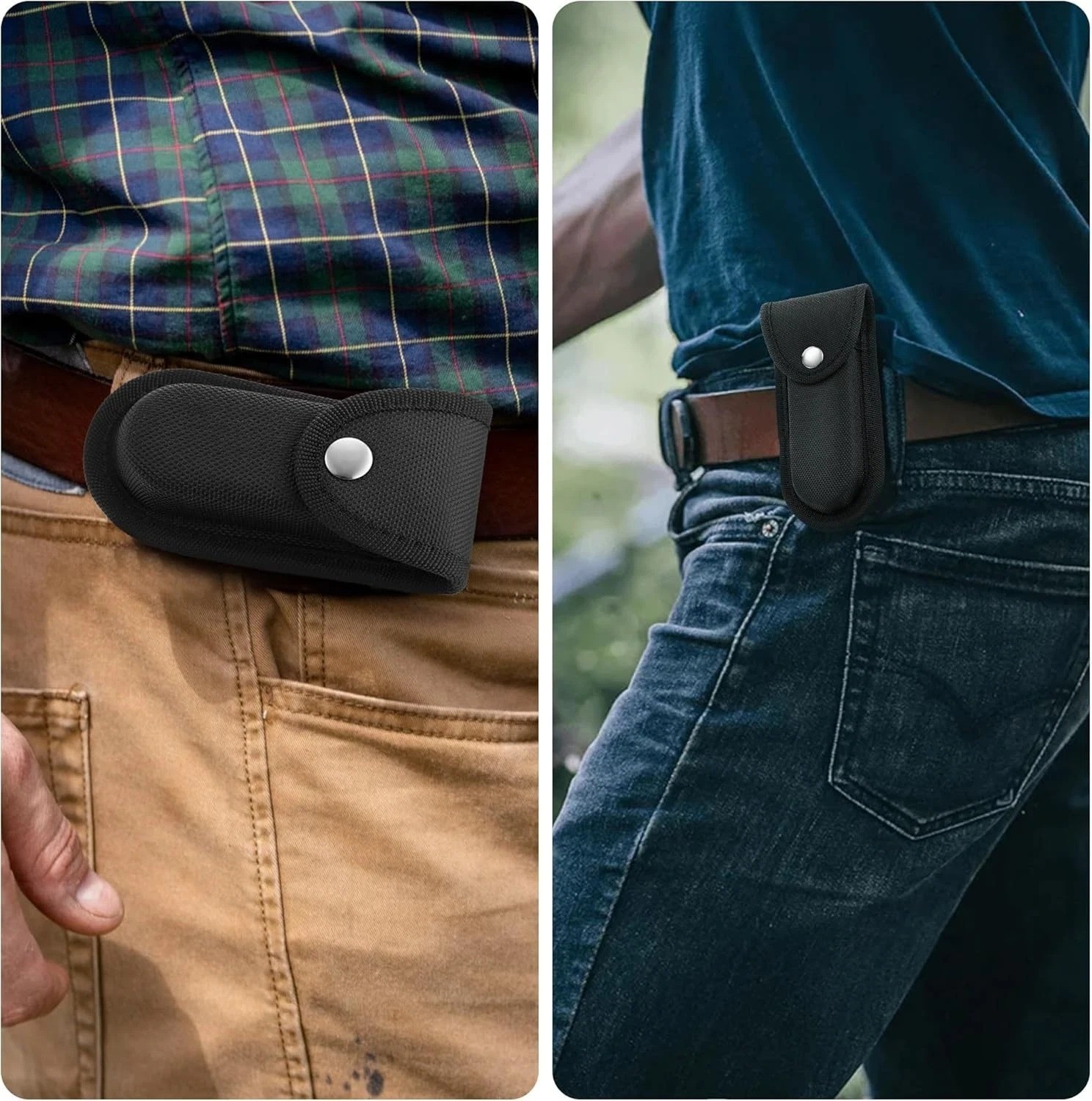Nylon Pocket Knife Sheath 5.5″ Folding Knife Belt Pouch Multitool Holster
