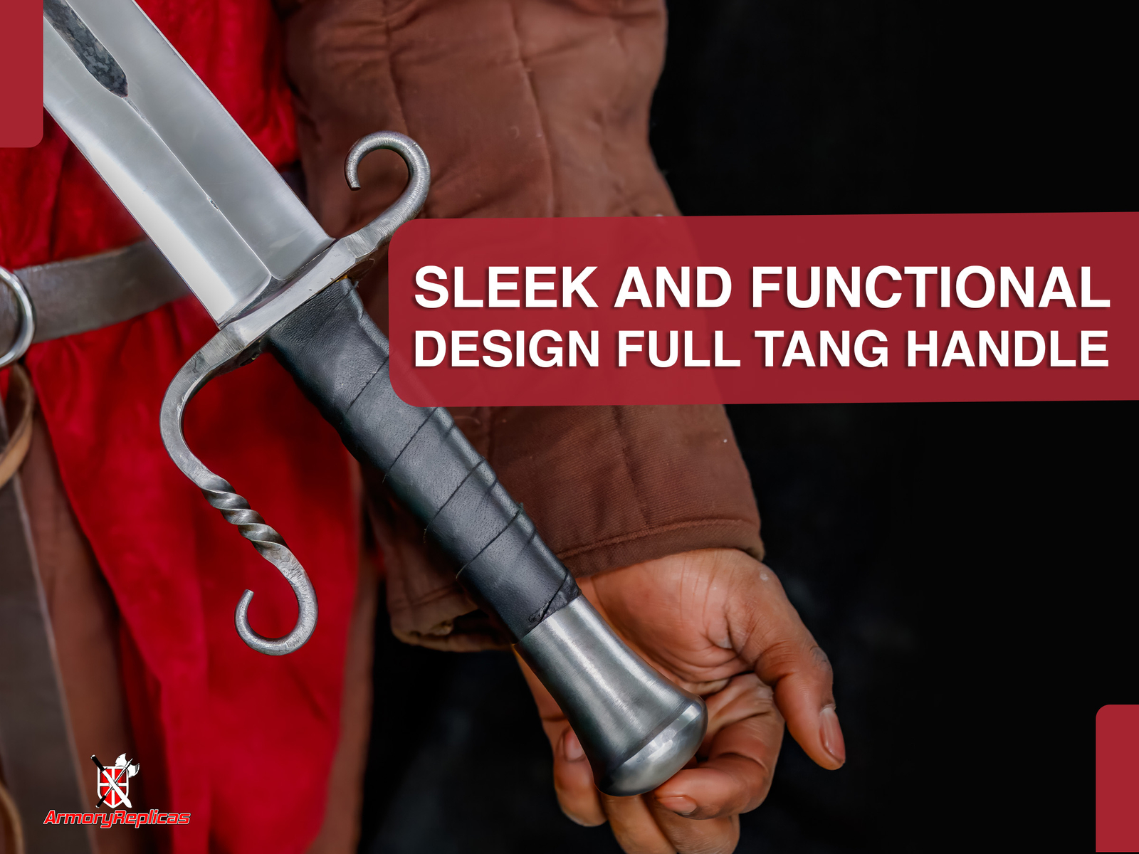 Hand-Forged Medieval Longsword | Full Tang | High Carbon Spring Steel w/ Sheath