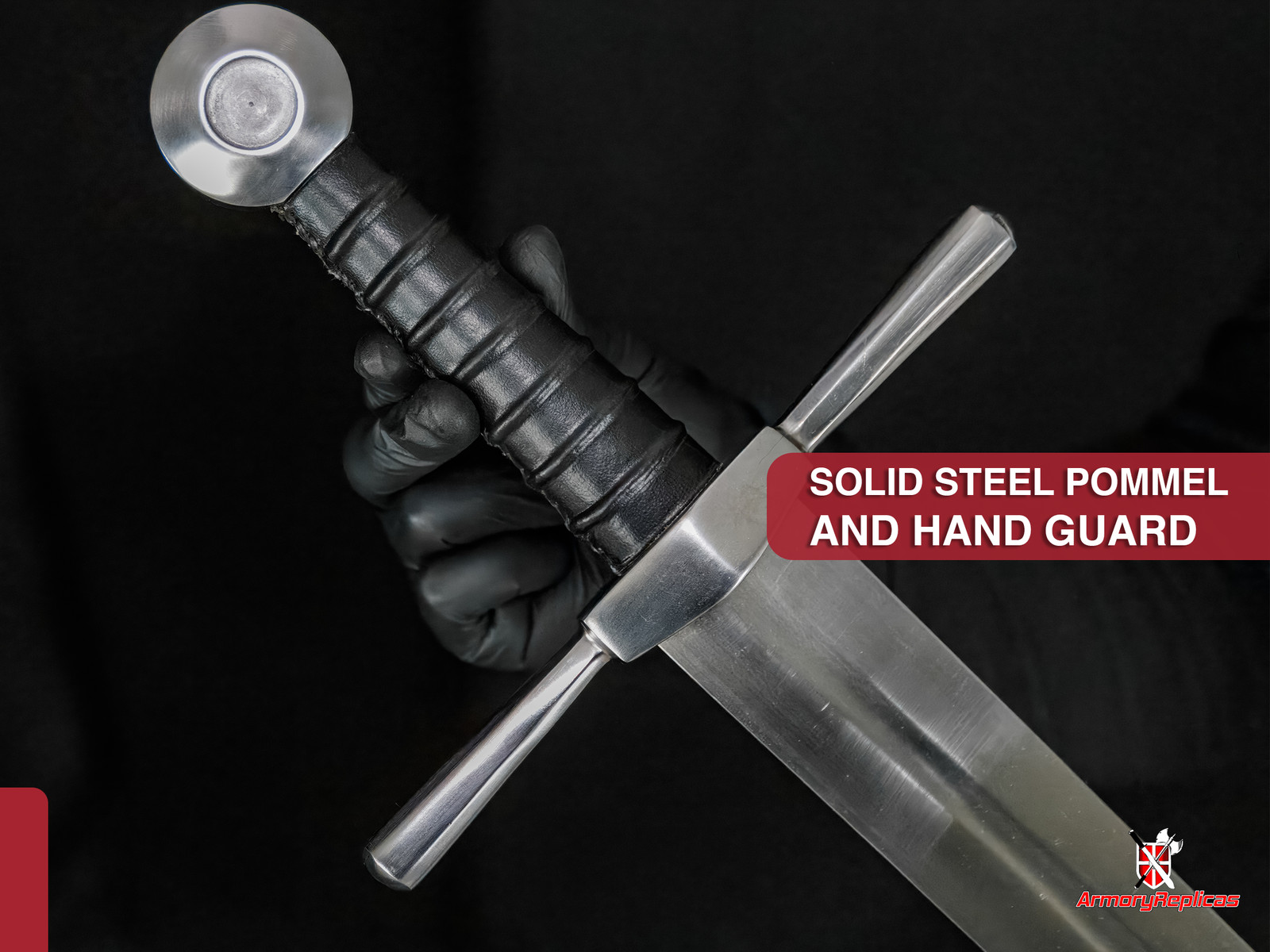 Hand Forged Arming Sword 36.75″ Full Tang EN45 Carbon Steel Reenactment Scabbard