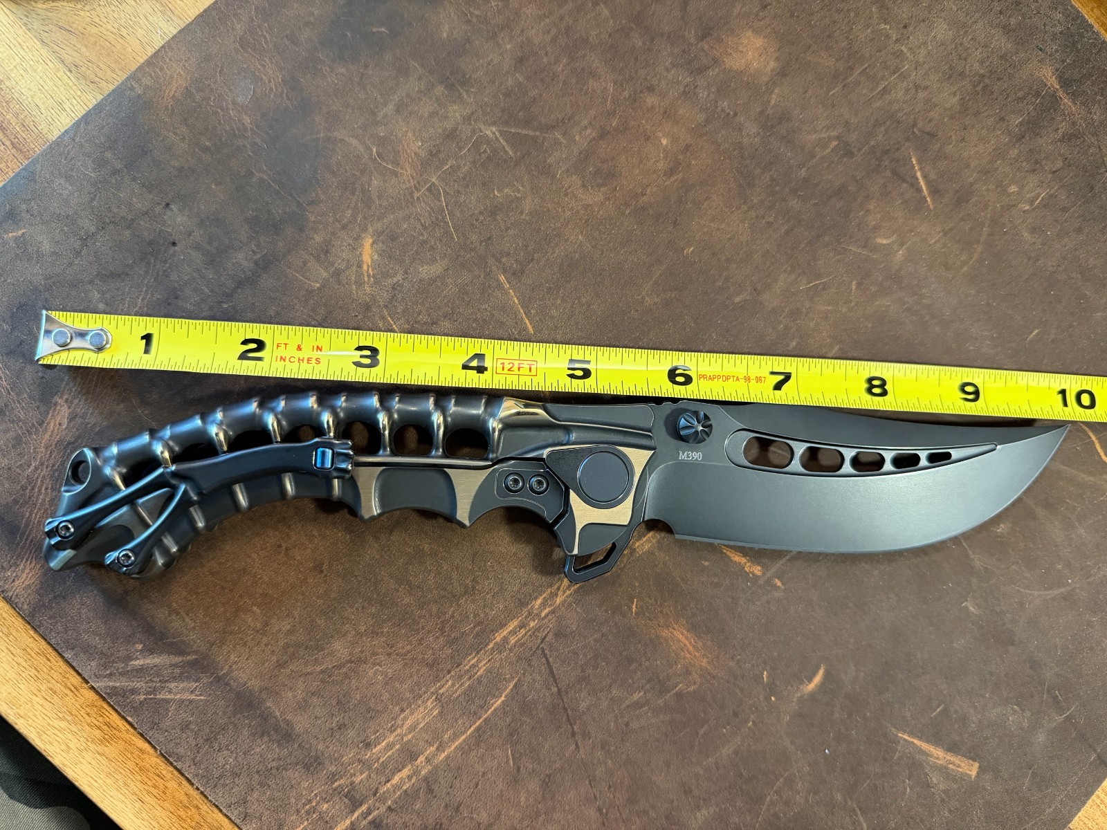 Andre De Villiers ADV Tactical M390 Scavenger Integral Titanium Folding Knife!