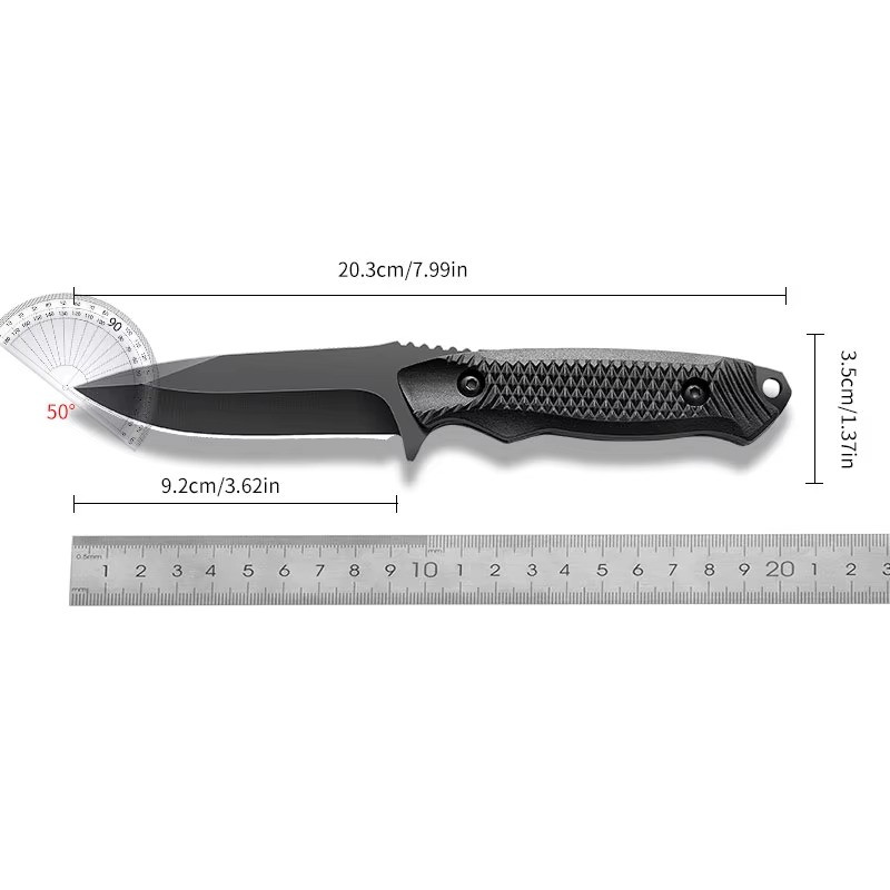 Stainless Steel Sheath Pocket Knife Portable Outdoor Barbecue Peeling EDC Knife