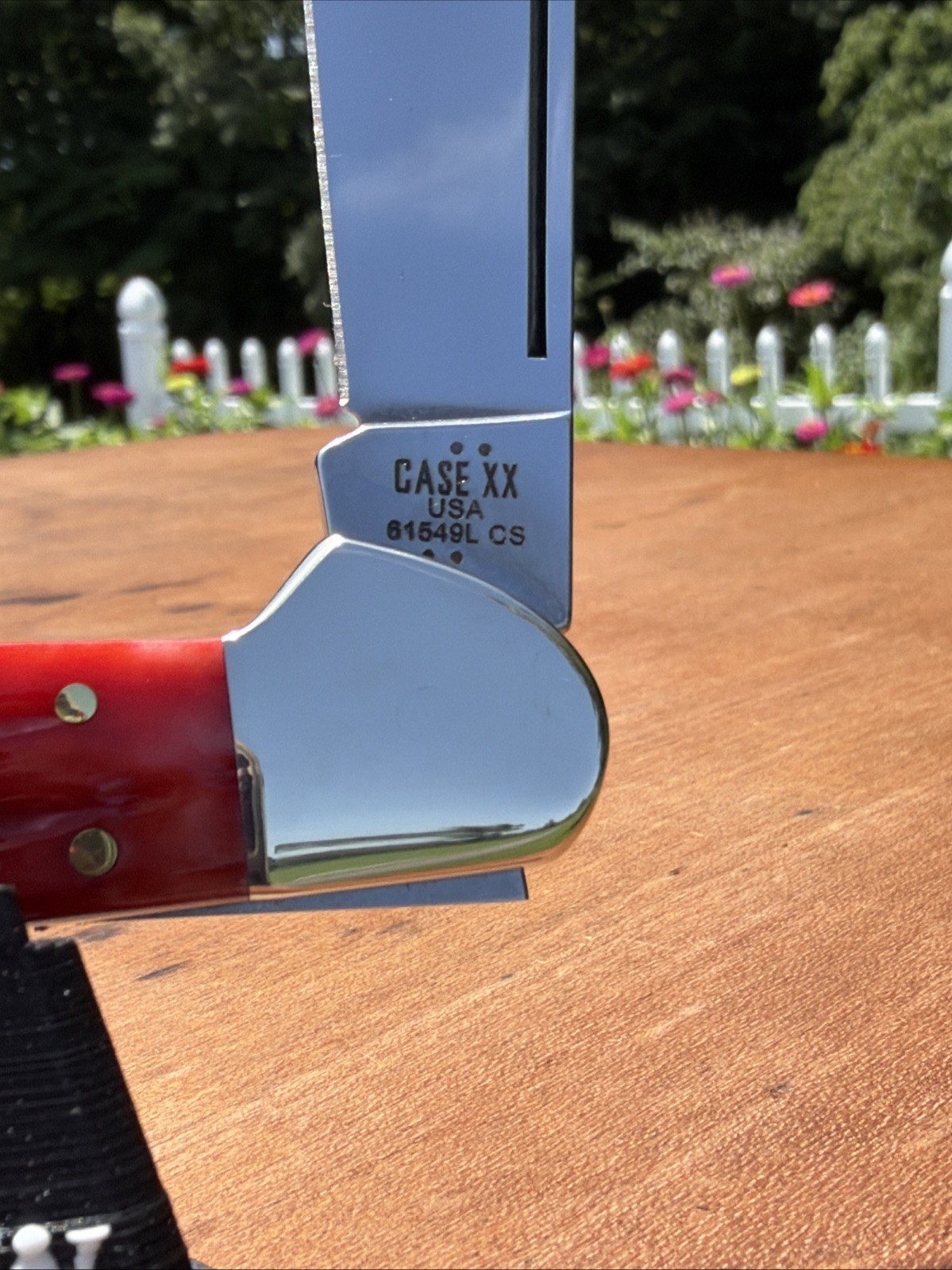 Case XX 2026 Dark Red Peach Seed Jig Bone 61549L CS Copperlock Knife