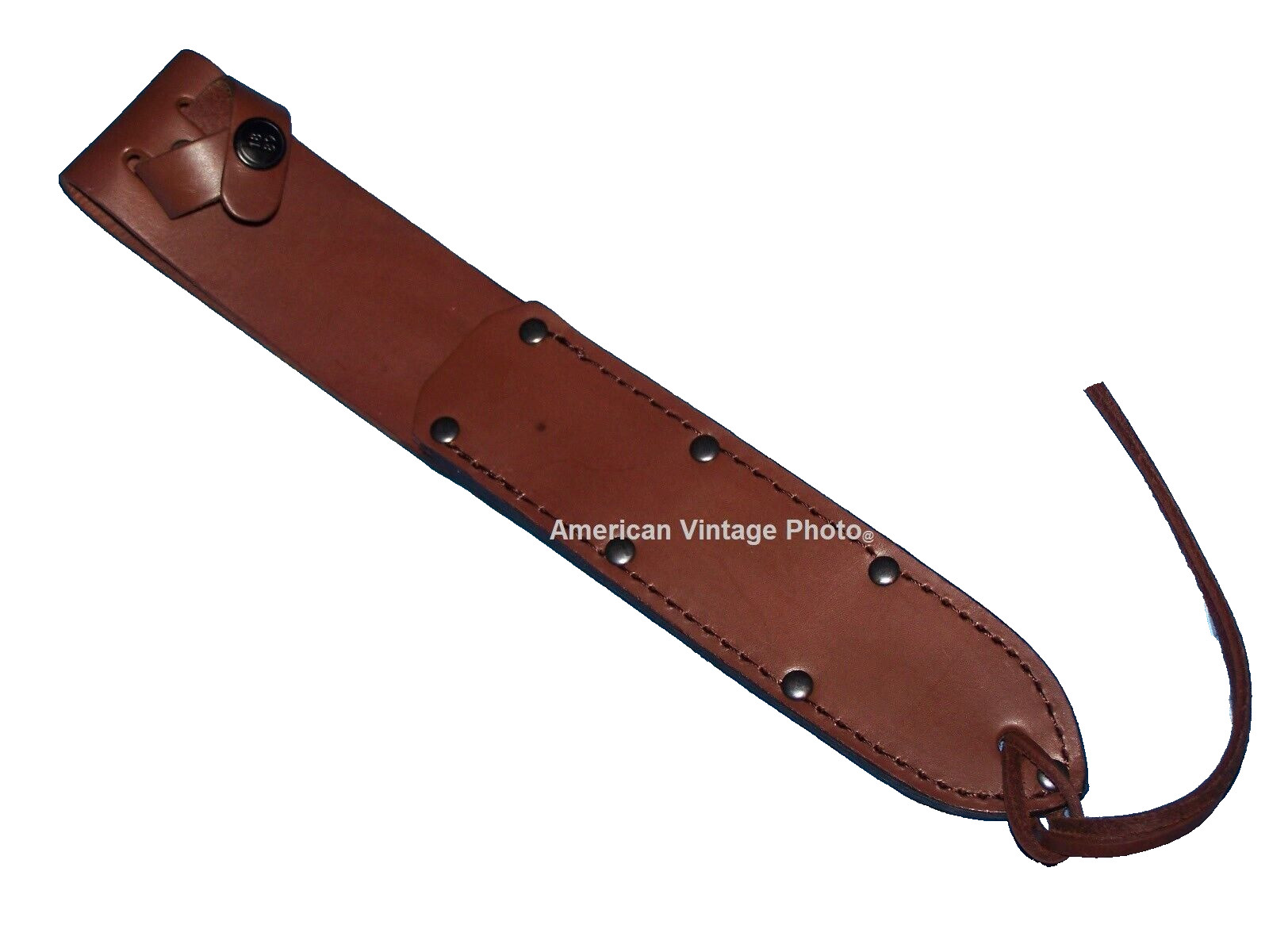 WWII Replica M4Carbine Knife/Bayo + Ontario Leather Scabbard Sheath OKC NEW