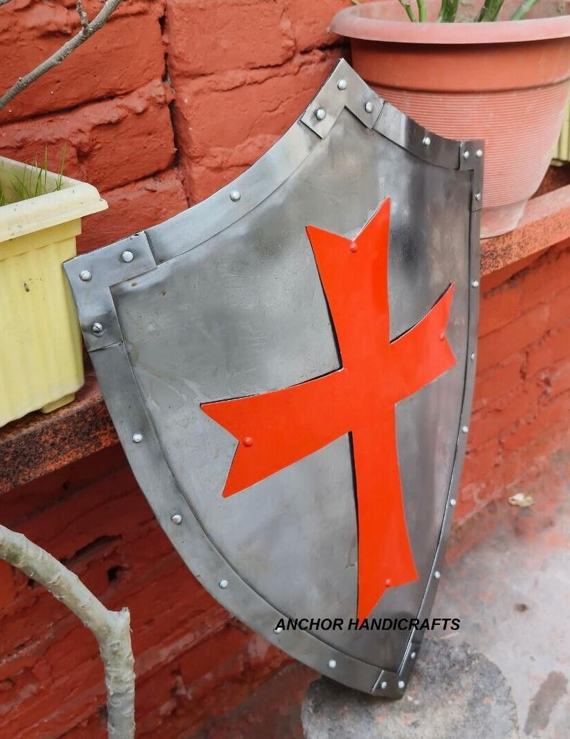 Medieval Knight Cross Battle Armour shield Templar COSPLAY Larp shield