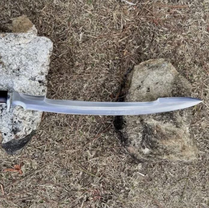 Custom Handmade Carbon Steel Blade Sirupate Machete Sword| Hunting Knife Camping