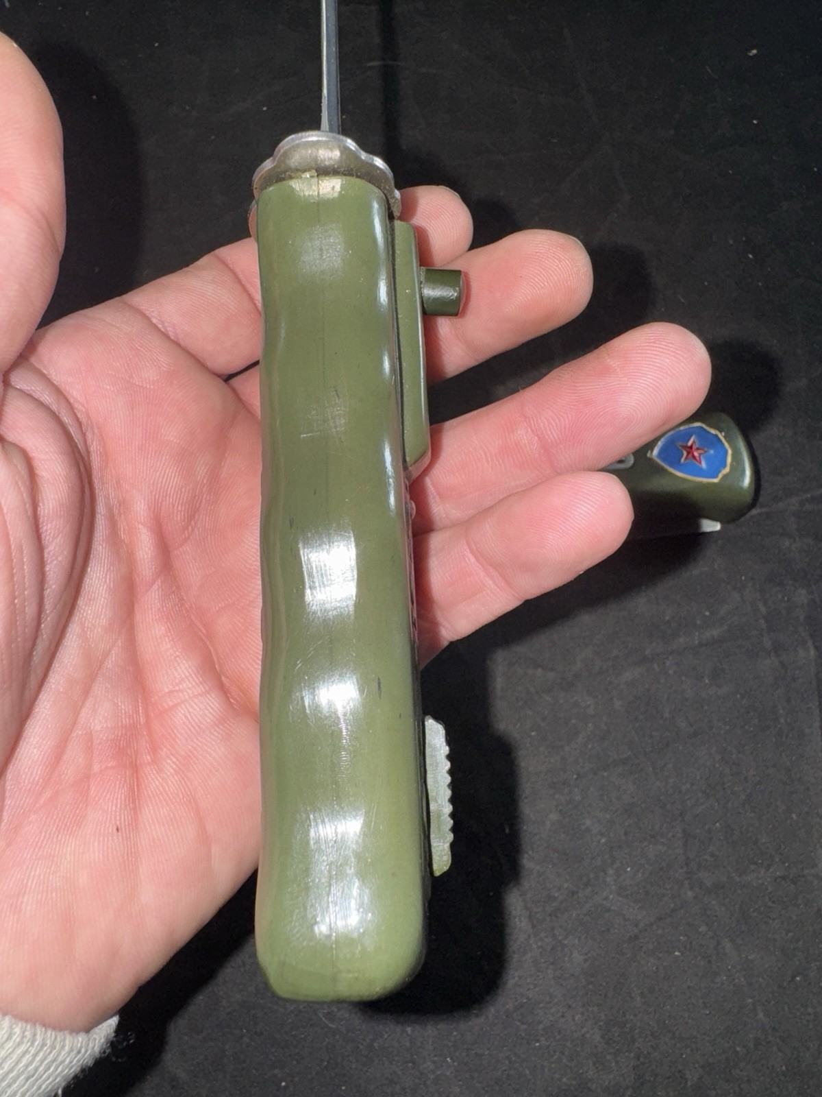 CHINESE PRC POLICE DAGGER RETRACTABLE BLADE Safety Knife Rare