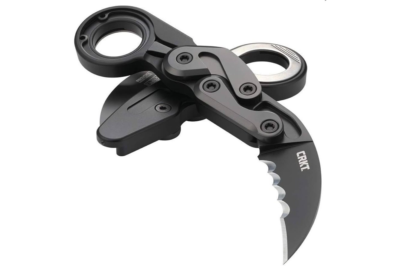 CRKT Provoke Folding Knife with Kinematic: Morphing Karambit, D2 Veff Serrations
