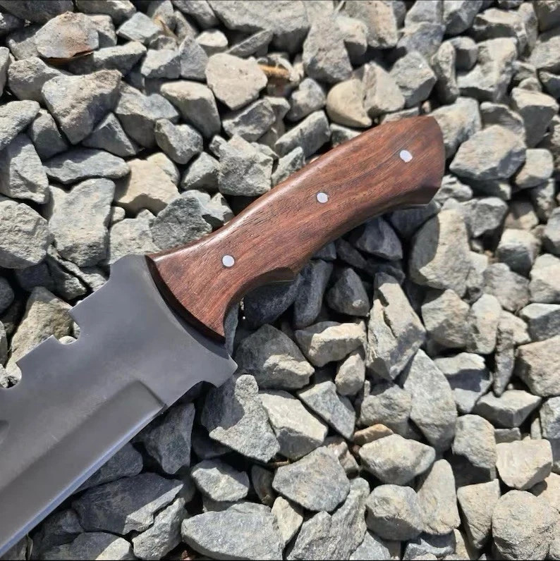 Handmade 5160 carbon Steel , Full Tang Forest Knife with Leather Sheath