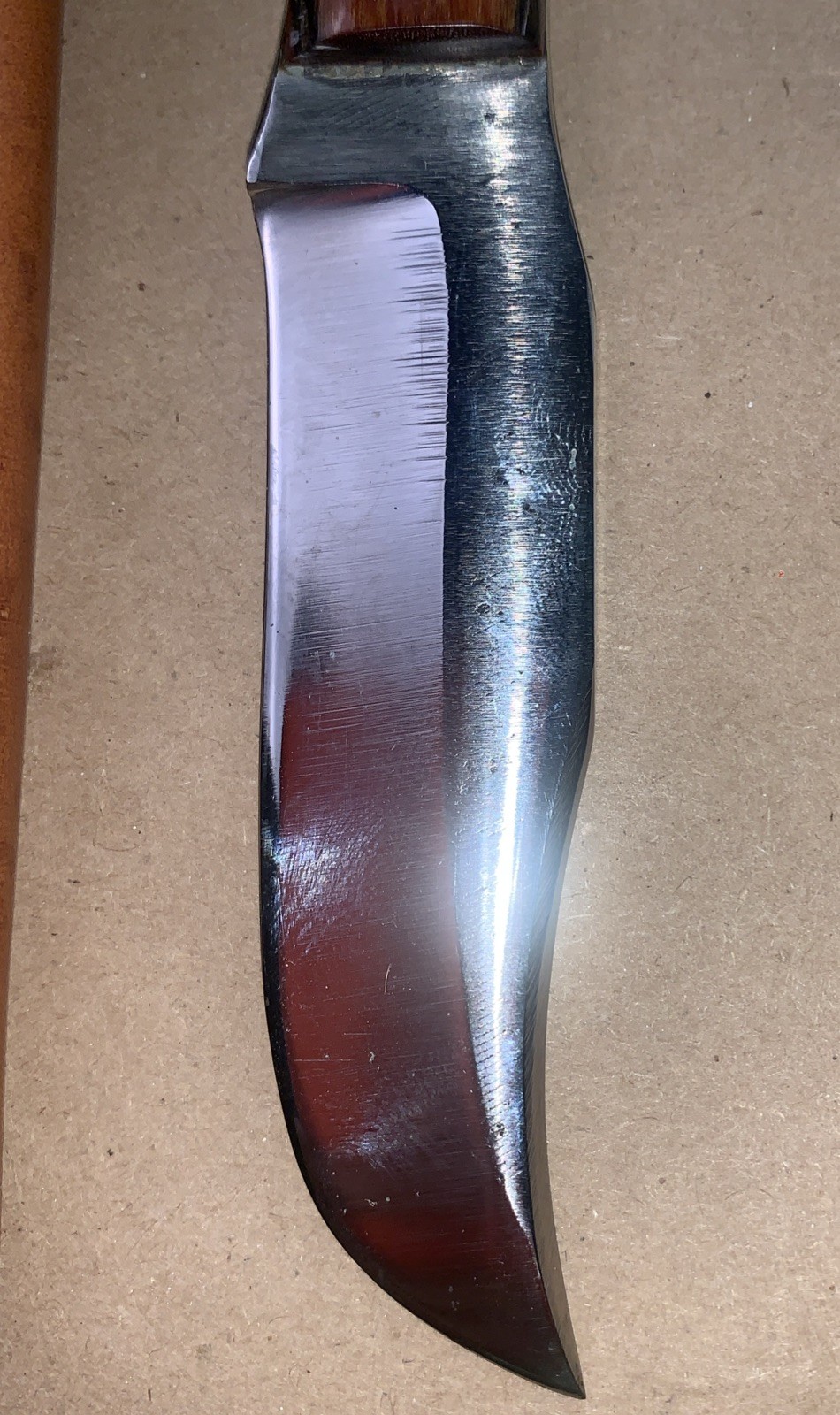 1983 Anza Trailing Point Swedge Knife 201 Original Sheath BROKEN SNAP Hand Made