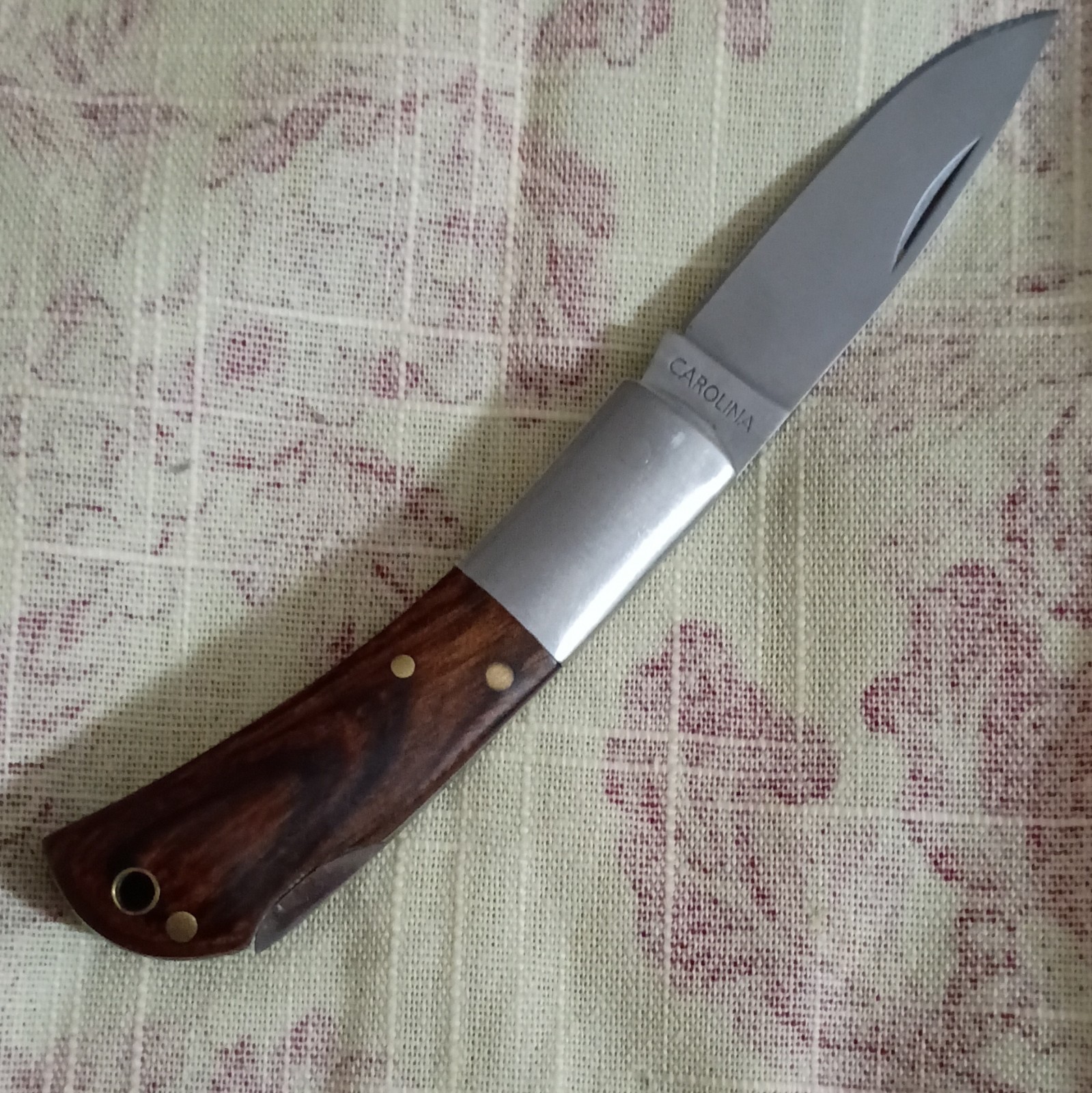 Carolina Carolina Lockback Pocketknife Clip Point 2.76-4in SS Blade Wood
