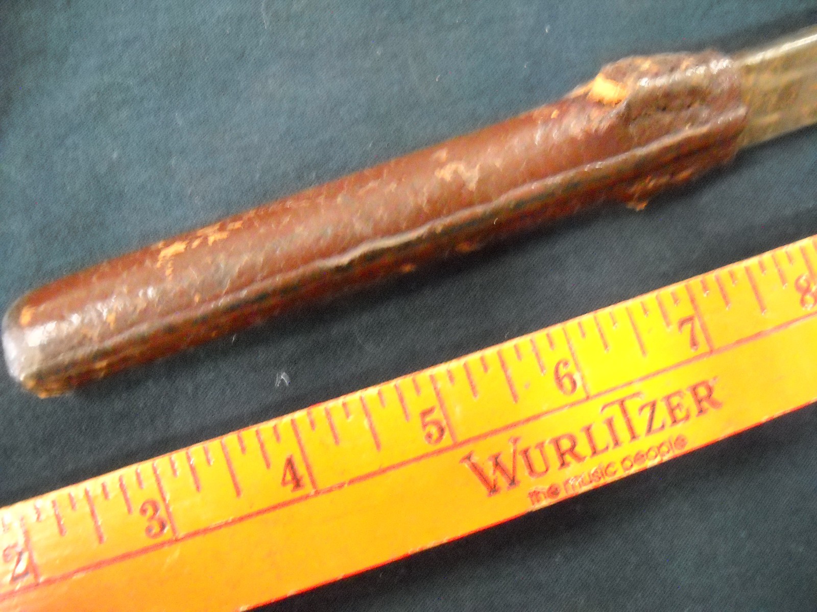 18th Century Small Short Sword Hand Forged Leather Wrapped High Carbon Steel
